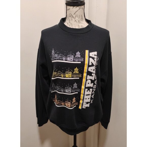 Plaza Kansas City Sweater Unisex Size ¨ L ¨  12-14,  long sleeve, black - Picture 10 of 10